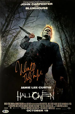 Nick Castle Signed 12x18 Halloween 2018 Michael Myers The Shape With Beckett COA • $84.99