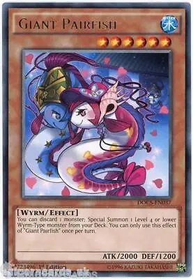 DOCS-EN037 Giant Pairfish Rare 1st Edition Mint YuGiOh Card • £0.99