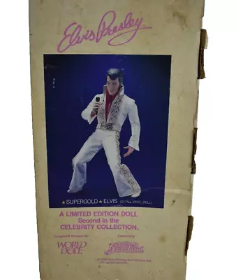 Elvis Presley World Doll Supergold 21  Vinyl Limited Edition #2 1984 COA • $79.99