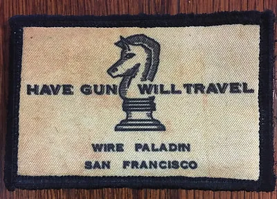 Paladin Have Gun Will Travel Morale Patch Tactical ARMY Hook Military USA Flag • $8.49