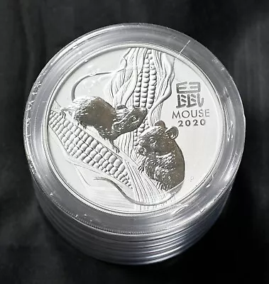 2020 Australia Lunar Mouse 2 Oz 0.9999 Silver Bullion Coin Series III Perth Mint • $129.95