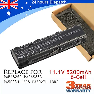 Battery For Toshiba Satellite L840 L845 L850 L855 L870 L875 Laptop PA5024U-1BRS • $31.99