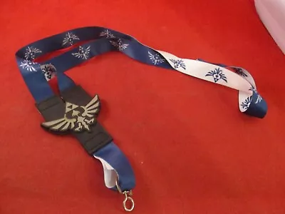 The Legend Of Zelda Triforce Blue & White Promotional Lanyard Chain Promo • $12.50