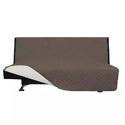  Sofa Slipcover Reversible Sofa Cover Furniture Protector Futon Taupe/Ivory • $37.01