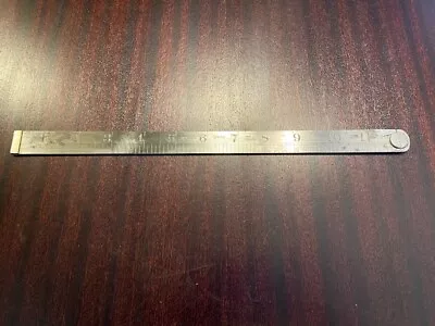 Vintage 2 Fold 24  Steel Rule  No 1641 By J. Rabone Ltd - Looks Unused • £25