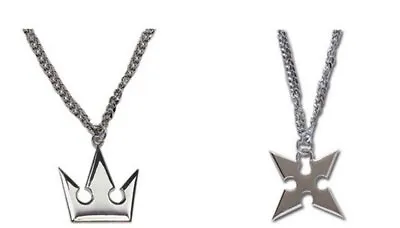 XOFOAO Kingdom Hearts Sora's Crown & Roxas's Cross Necklaces • $15.39