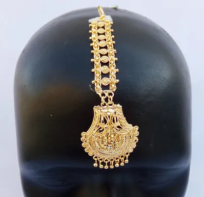 Indian Ethnic Party Wear Bollywood 22k Gold Plated Mang Tikka Fashion Jewelry • £12.90