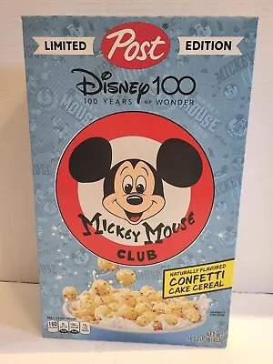 New Limited Edition Post Disney 100 Years Of Wonder Mickey Mouse Club Cereal New • $4.95