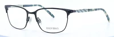 ELLEN TRACY SHIMA Black Rectangular Womens Full Rim Eyeglasses Frames 51-16-130 • $37.99