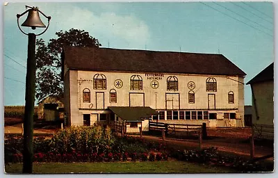 Vtg Upper Perkiomen Valley Pennsylvania PA Dinner Bell Hex Sign Barn Postcard • $3.99