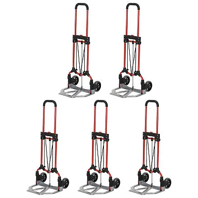 Magna Cart Personal MCI Folding Hand Truck W/Rubber Wheels Red/Silver (5 Pack) • $222.99