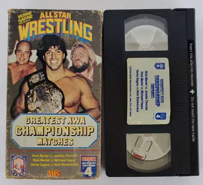 Vintage Verne Gagne Presents Greatest AWA Championship Matches VHS Video • $11.04