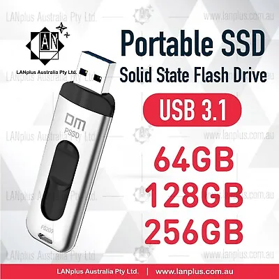 $38.50 • Buy USB 3.1 Portable External SSD Solid State Flash Drive Memory 64GB 128GB 256GB