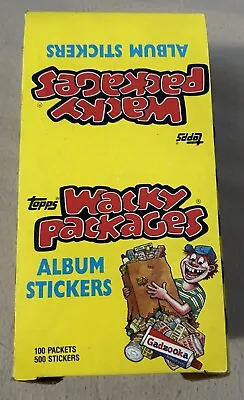 1986 Topps Wacky Packages Album Stickers - Full Box - 100 Unopened Packs • $150