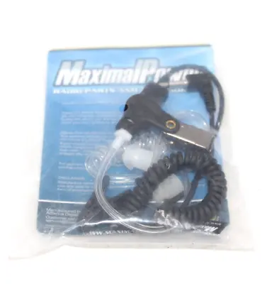 MaximalPower Surveillance Headset Earpiece PTT Mic For 2-Way Radio UNTESTED New • $7.99