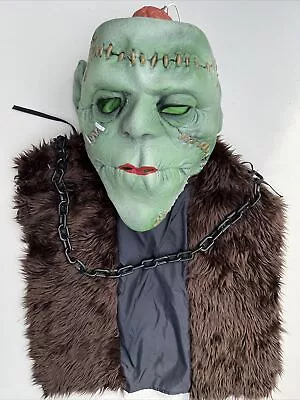 Vintage Frankenstein Monster Adult Latex Rubber Mask 2002 Halloween Mario Chiodo • $23.99