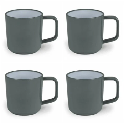 £13.55 • Buy Kampa Fog 4Pc Melamine Mug Set Anti Slip Camping Picnic Kitchen Cup