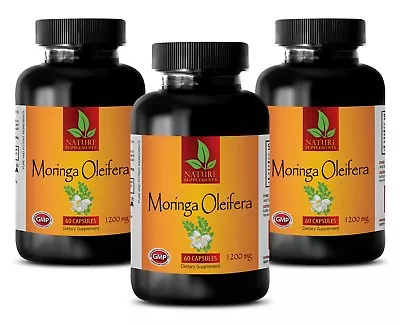 Energy Pills - MORINGA OLEIFERA Extract Pills - Slimming Capsules - 3 Bottles • $87.06