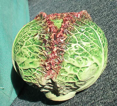 Unusual Pottery Cabbage Ornament 4. 1/2 Inches Diameter • £3