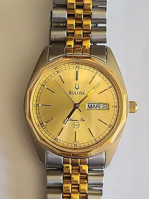 Vintage Bulova Marine Star Men's Watch Working And Comes With New Battery • $35