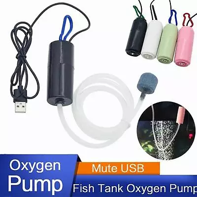 Silent Aerator Small Fish Tank Oxygen Pump Charging Oxygen Generator Y8S4 M2H0 • $10.92