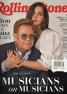 Rolling Stone. Nov. 2019 Lana Del Rey Elton John. • £29.99