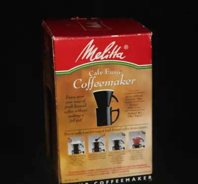 Vintage 1997 MELITTA Single Cup Cafe Euro Coffeemaker New In Box • $18.99