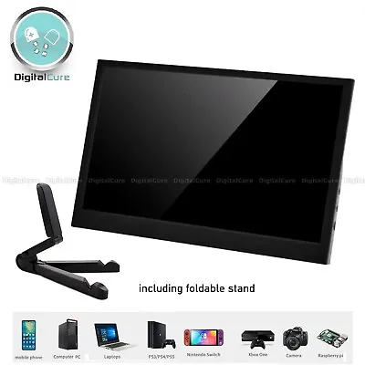 Portable Monitor 11.6  Screen HDMI Type-C For Laptop PC Phone Pi Gaming PS XBox • £55.89