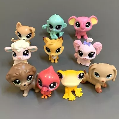 £11.99 • Buy Lot 10 Littlest Pet Shop LPS Cat Giraffe Elephant Dog Birds HTF Kids Toy Gift