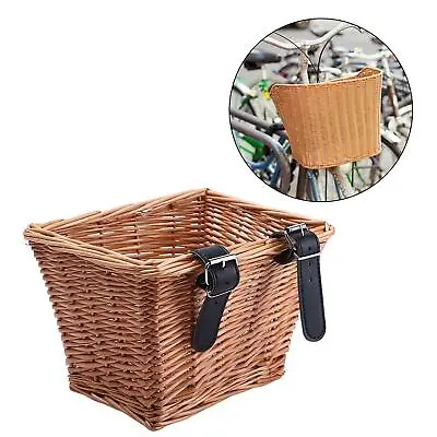 £13.49 • Buy Handwoven Bikes Basket   Pet Carrier Front Storage Cat