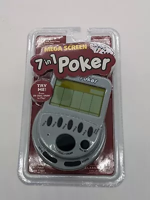 Mega Screen 7 In 1 Poker Hand Held Video Electronic Game 77801 New & Sealed  • $13.99