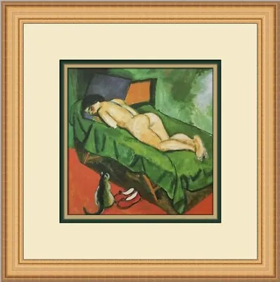 Max Pechstein Sleeping Nude Custom Framed Print • $75