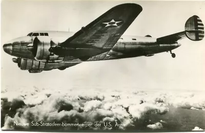 Unidentified American Twin Engine Bomber Aircraft - Old Real Photo Postcard • $3.79