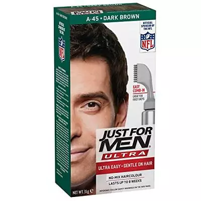 Just For Men Ultra Dark Brown Hair Dye For Short Hair - Comb Away The Greys! • £10.99