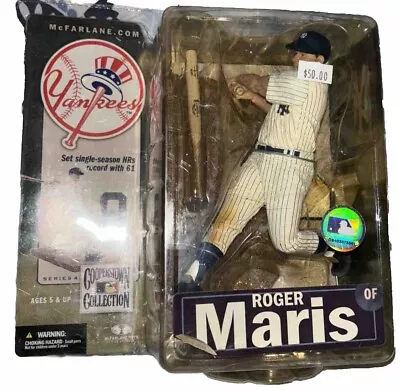 McFarlane Toys Cooperstown Collection Series 4 Roger Maris Action Figure (2007) • $45