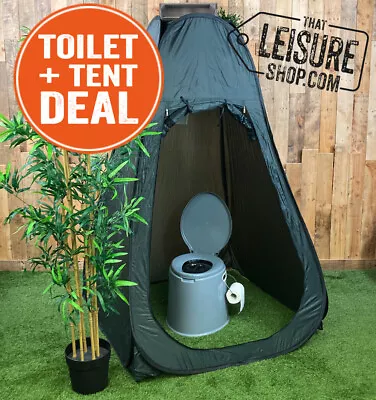 Pop Up Privacy Tent Portable Outdoor Camping Shower Toilet Changing Room Hiking • £28.99