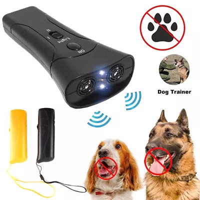 LED Pet Dog Anti Barking Stop Bark Training Repeller Control Device Ultrasonic • £5.60