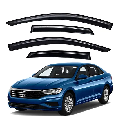 Smoke Vent Shade Sun Rain Guard Window Visor For 2019-2024 Volkswagen Jetta 4Pcs • $41.93