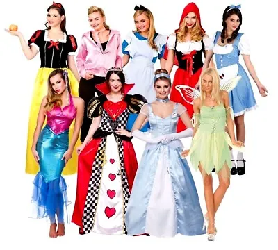 Adult CHARACTER STORY BOOK FAIRY TALE Fancy Dress Ladies Costume Princess Week • £22.95