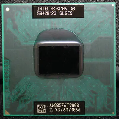Intel Core 2 Duo T9400 T9500 T9600 T9800 T9900 Mobile Socket P CPU Processor • $11.50