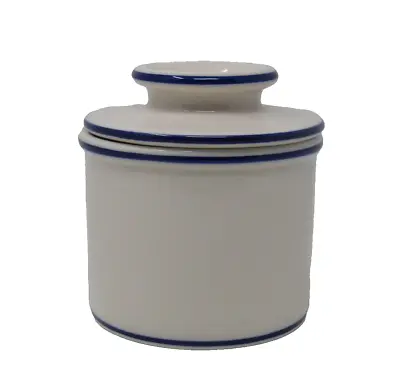 Butter Bell Crock 2000 L. Tremain Inc. The Original White With Blue Trim • $9.10