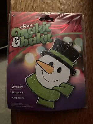 New Makit & Bakit Christmas Xmas Ornament Kit Sun Catcher Snowman • $12.70