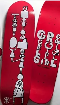 Geoff Mcfetridge 2014 Skateboard Deck Red Girl Skate Art Print Design Graphic Og • $299