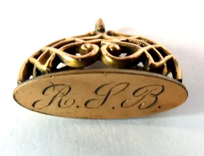 Antique Gold Filled Ornate Pocket Watch Fob • $75