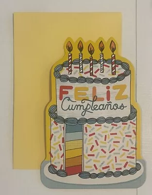 Hallmark Birthday Card ~ Vida (Spanish) ￼Birthday Cake With Musical Bday Song • $6.99