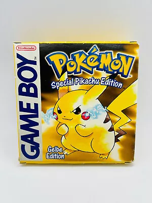 GERMAN Pokemon Yellow Gelbe Nintendo Gameboy Game Boy Classic GB CIB COMPLETE • $149.99