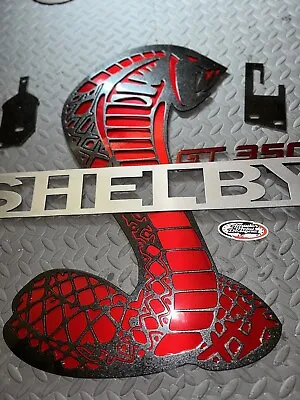 Shelby GT350  Mustang Hood Prop  CANDY RED&BLACK Powder Coated Detachable Prop • $350