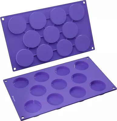 Bakerpan Silicone Mini Muffin Top Pans Shallow Baking Cups Mini Tart Pans • $15.67