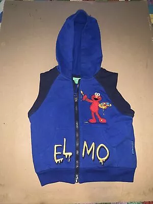 Kids Sleeveless Elmo Hoodie ( Sesame Street )￼ • $12.50