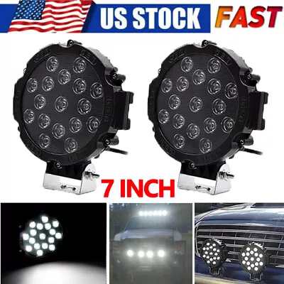 2x 7'' Car LED Work Light Pods Spot Flood Combo Fog Lamp Lights Offroad Driving • $27.39